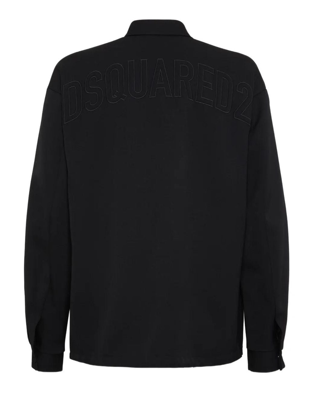 DSquared² Black Wool Coach Jacket for men