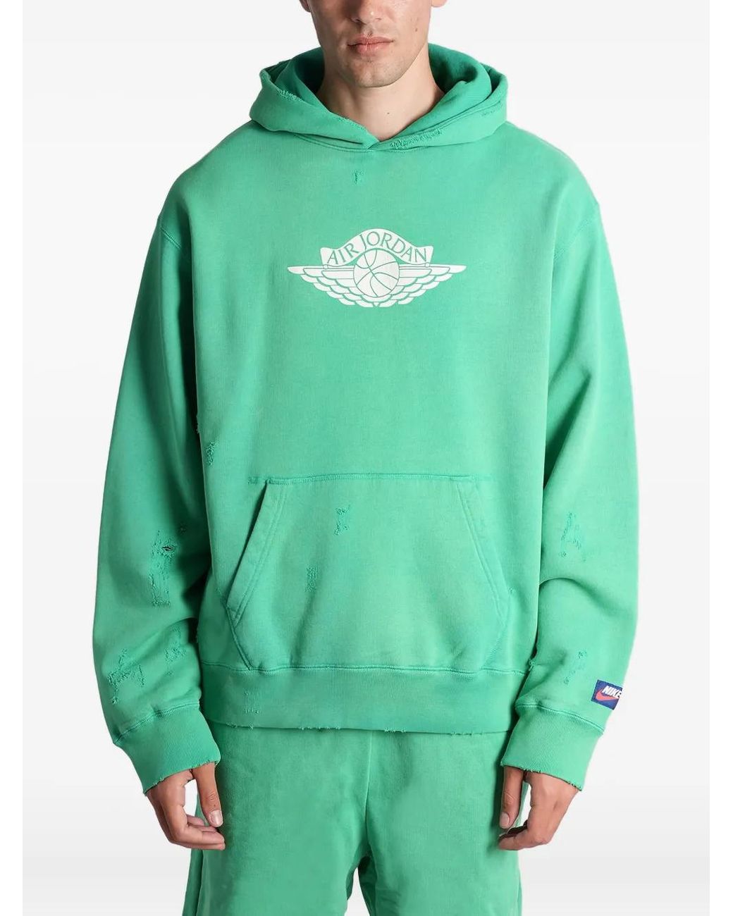 green jordan wings hoodie