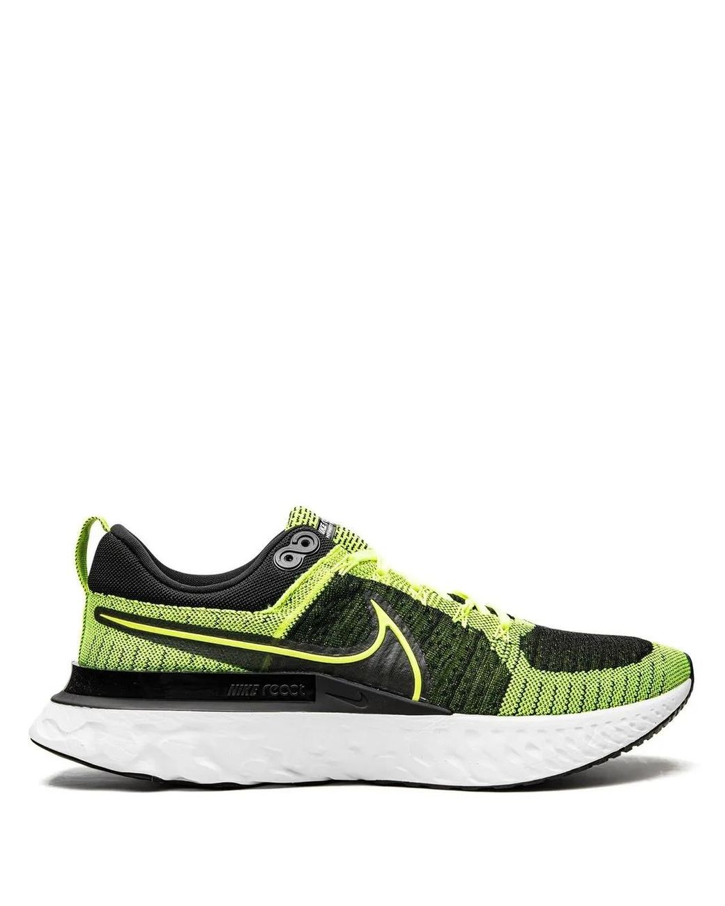 Nike Green React Infinity Run Flyknit 2 "Volt" Sneakers