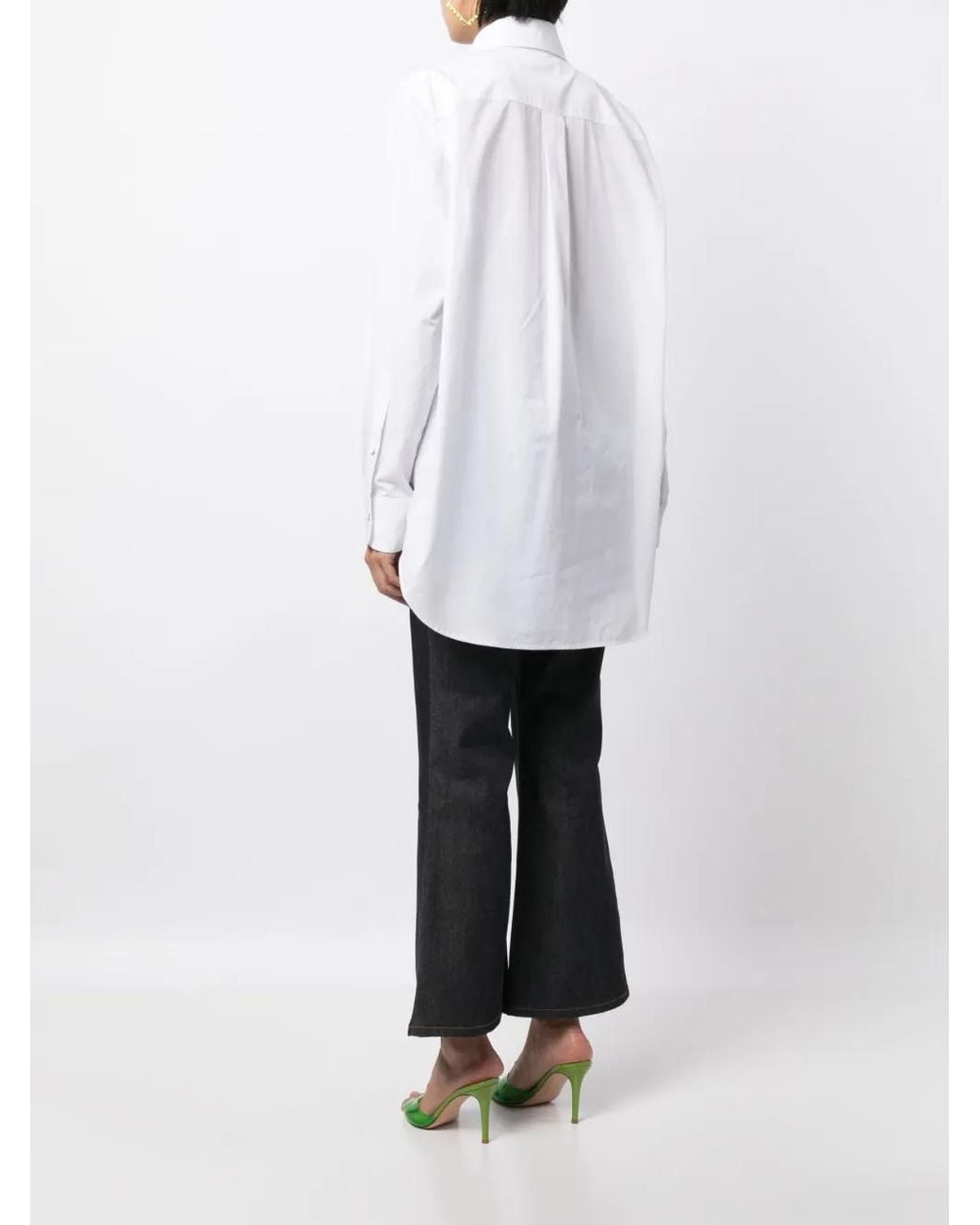Area Katoenen Blouse in het White