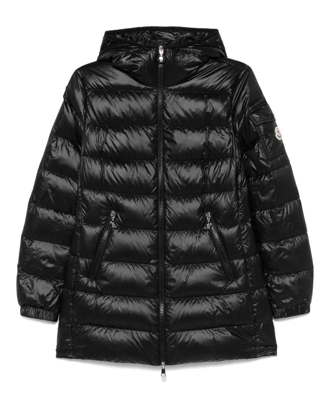 Moncler Glements Coat in Black | Lyst