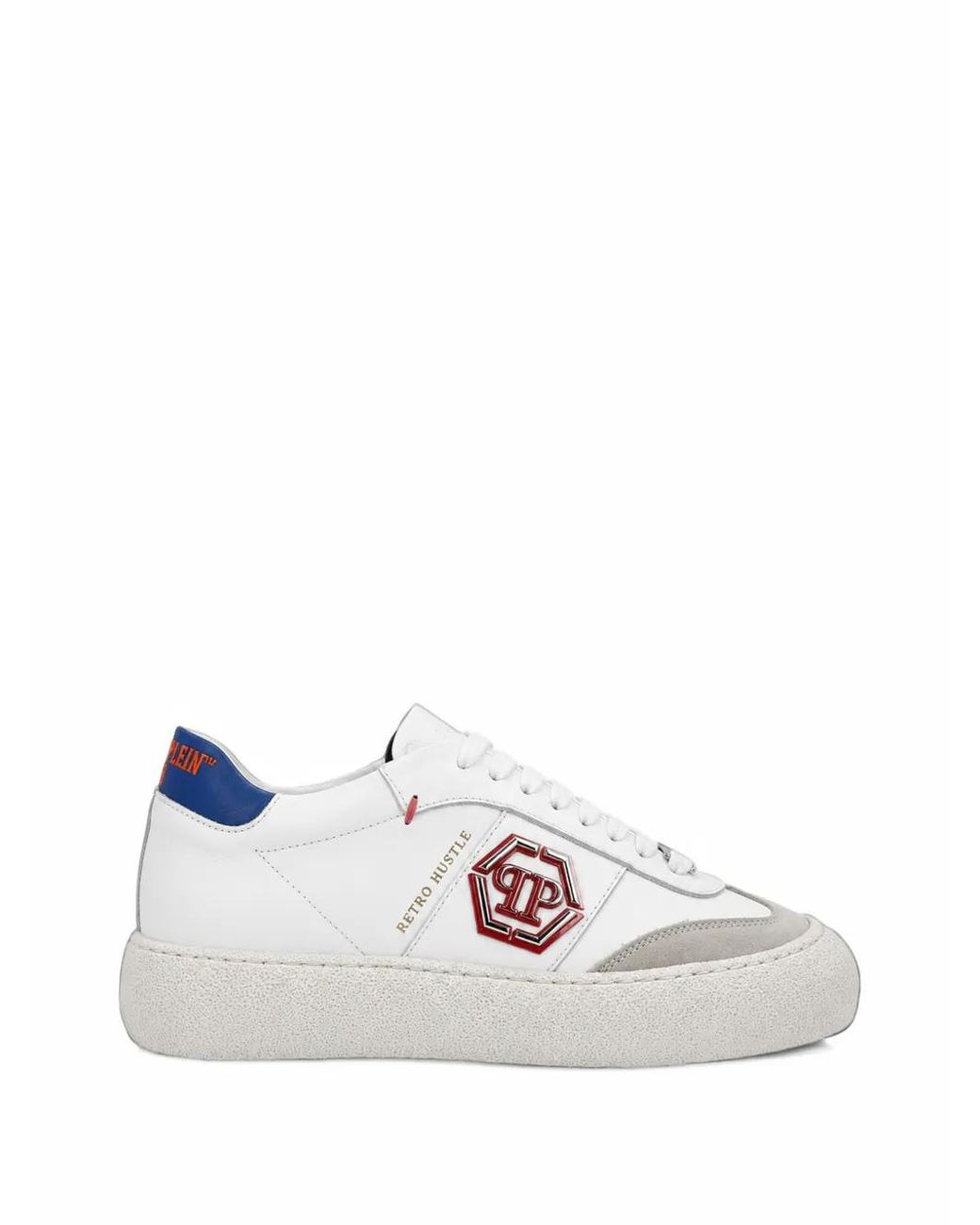 Philipp Plein White Baskets Basses Retro Hustle for men