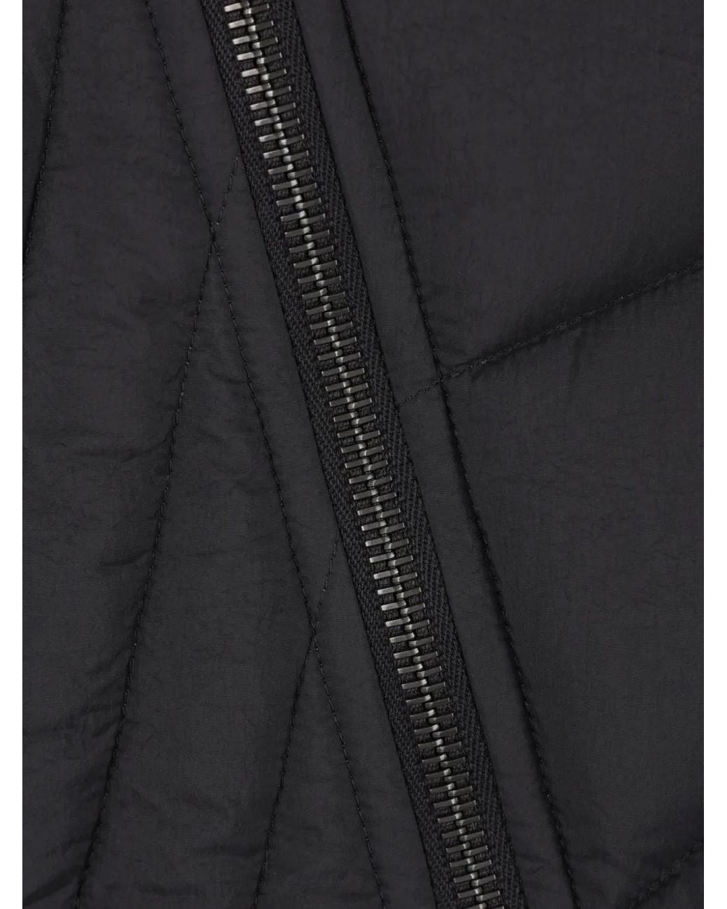 Yehuafan Black Off-Shoulder Quilted Jacket
