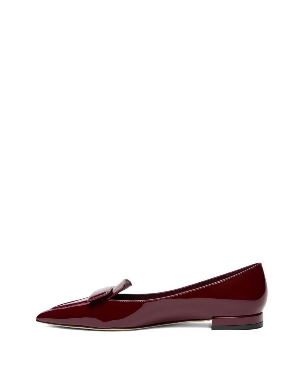 Stuart Weitzman Red Sovinnie Pointed Ballet Flat