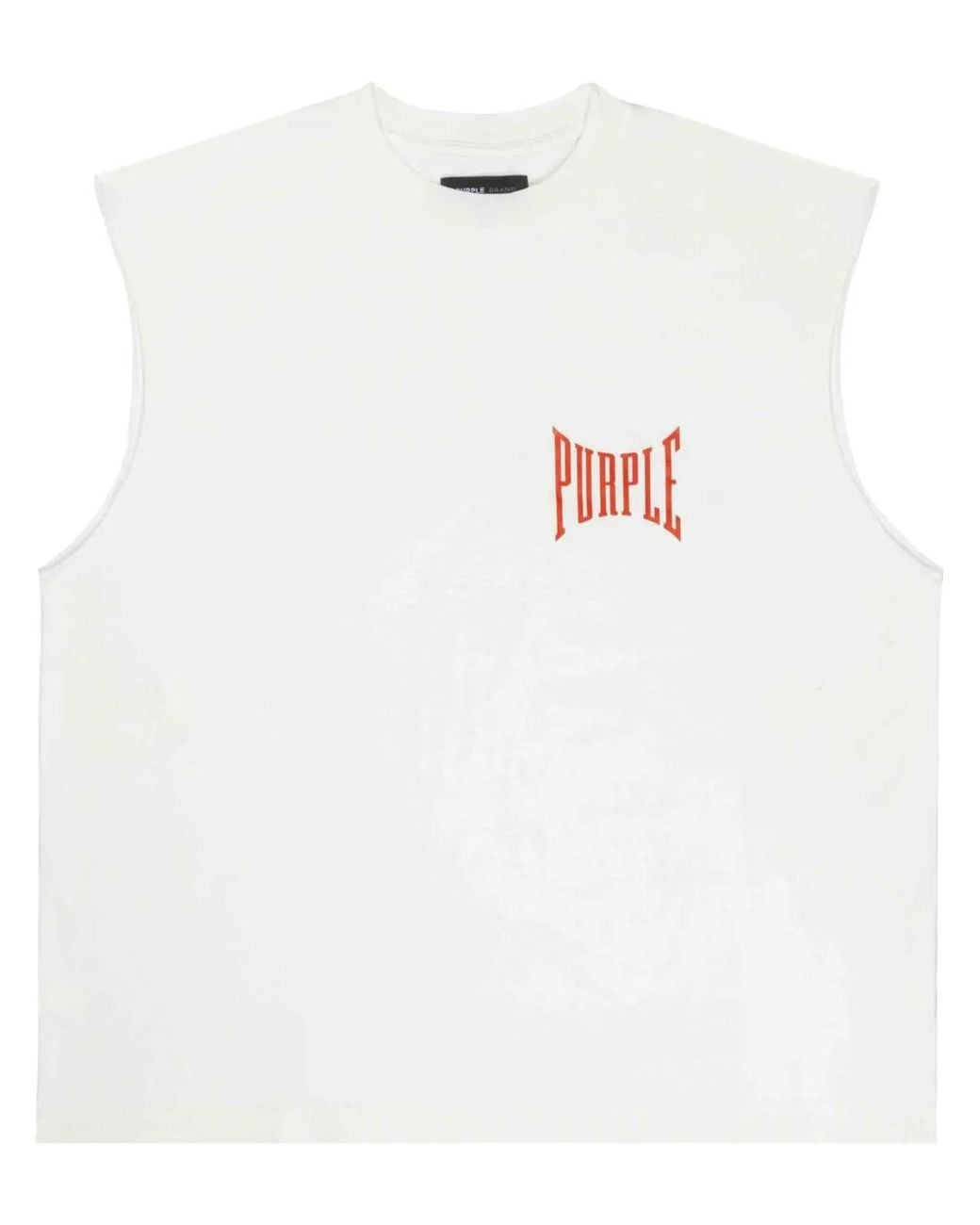 Purple Brand White Free Your Mind Cotton Tank Top for men