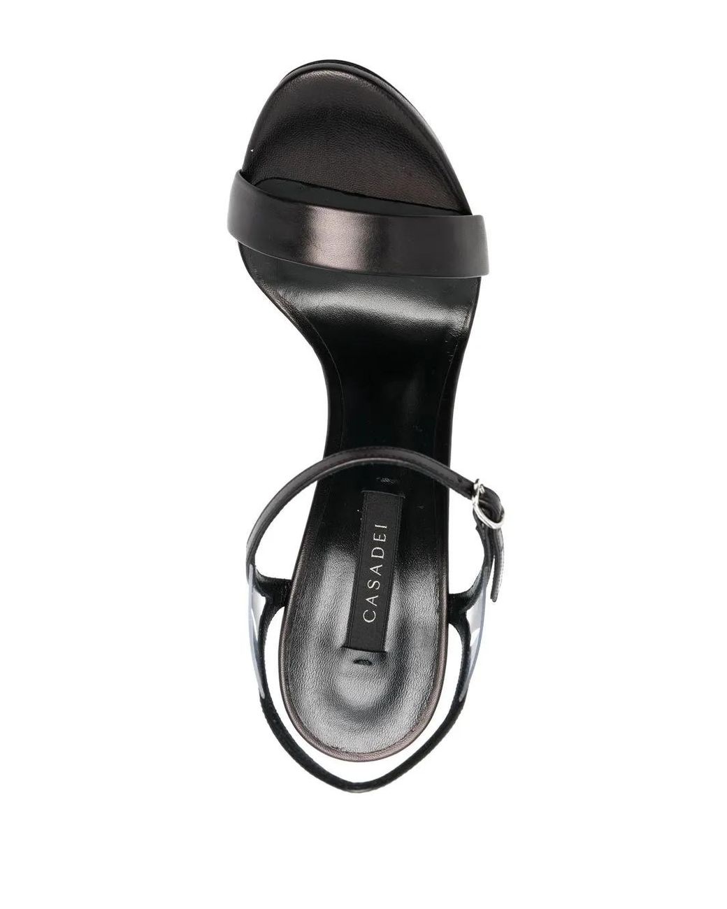 Casadei Black Open-Toe Heeled Sandals