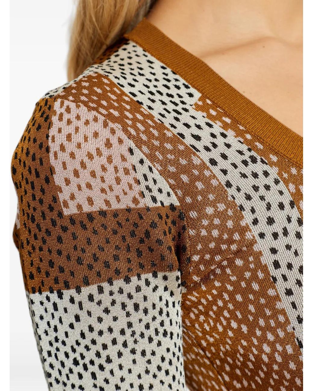 Fendi White Multicolour Viscose Jacquard Dress