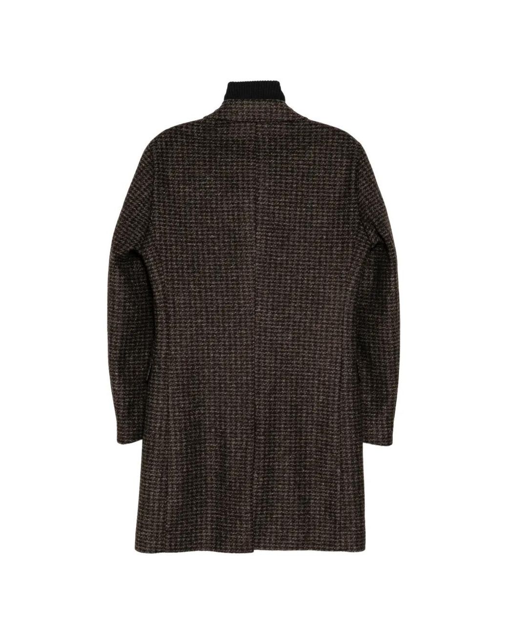Boss Black Houndstooth-Print Coat for men