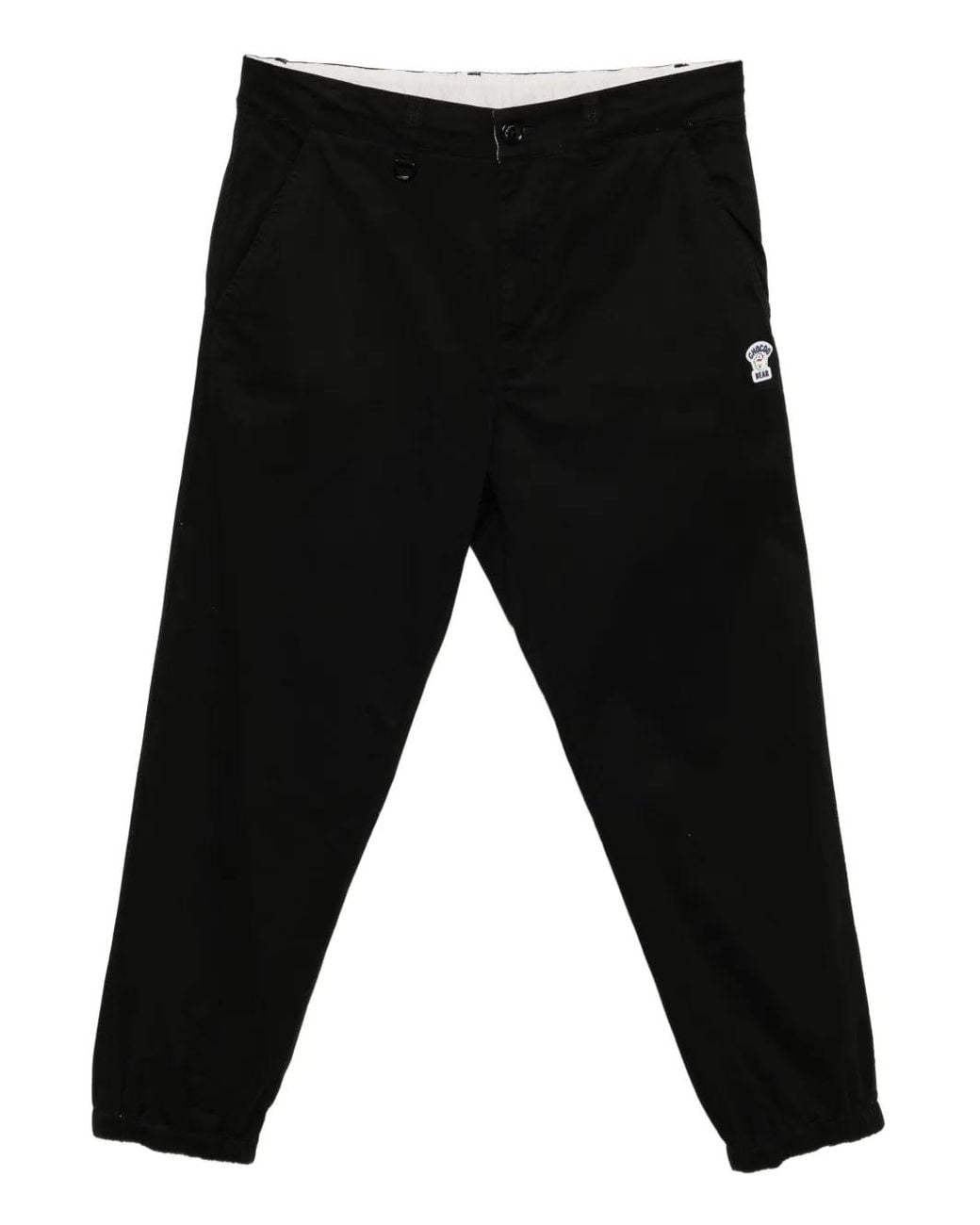 Chocoolate Black Straight-Leg Trousers for men
