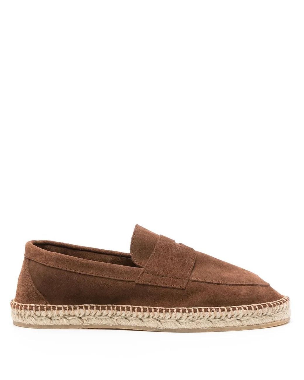 Scarosso Brown Diego Suede Espadrilles for men
