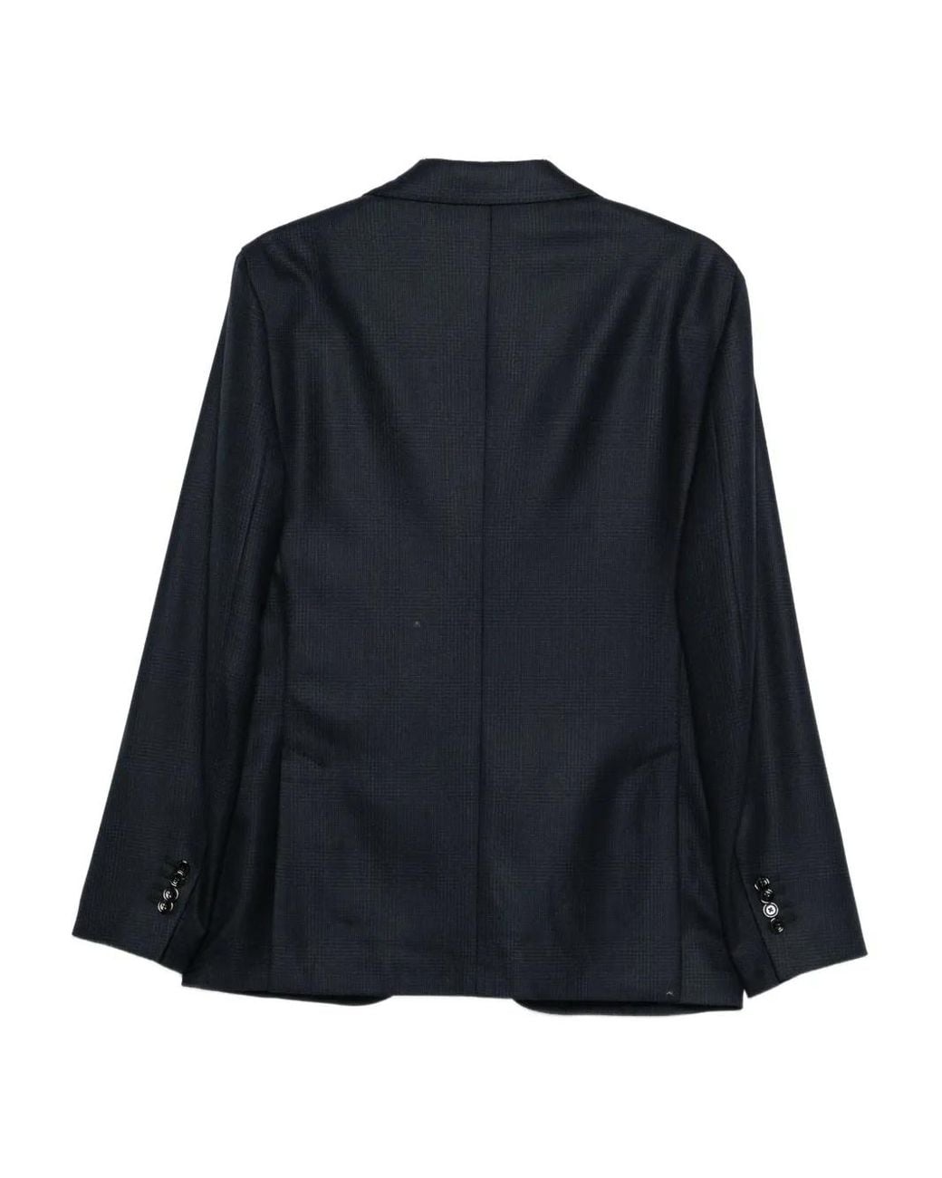 Lardini Blue Button Virgin Wool Blazer for men