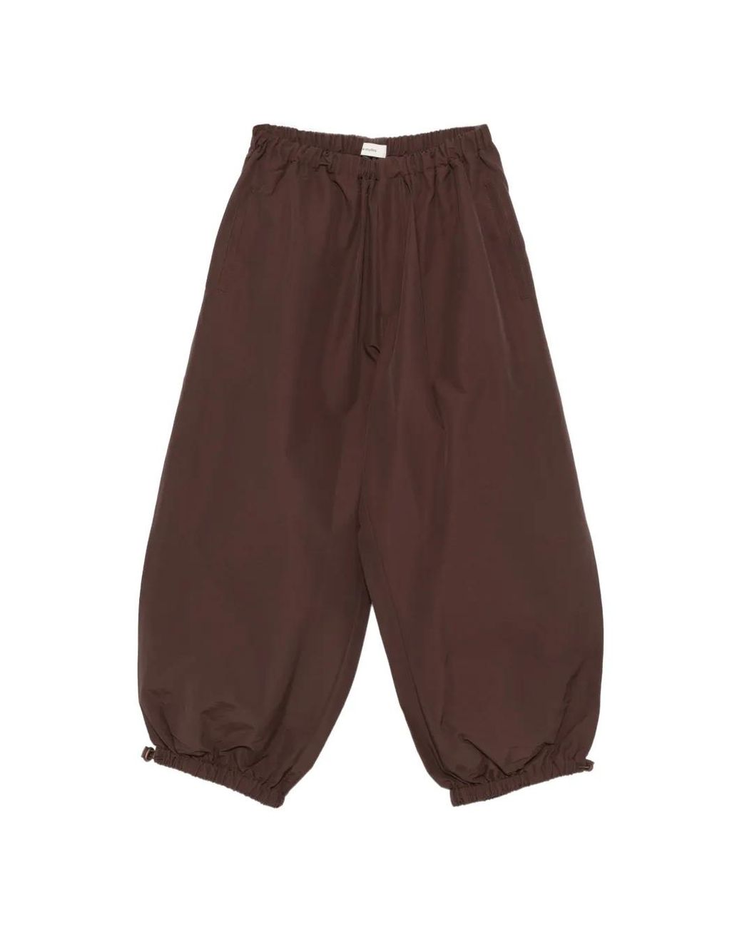 Entire studios Brown Elasticated-Cuffs Trousers