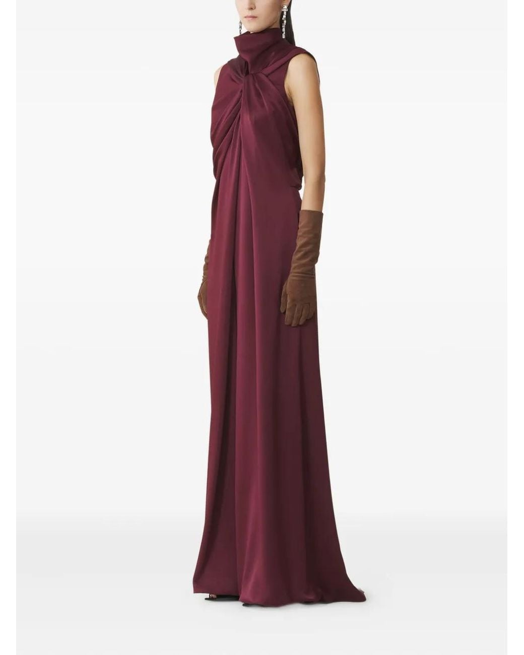 Lanvin Purple Knot-Detail Jumpsuit