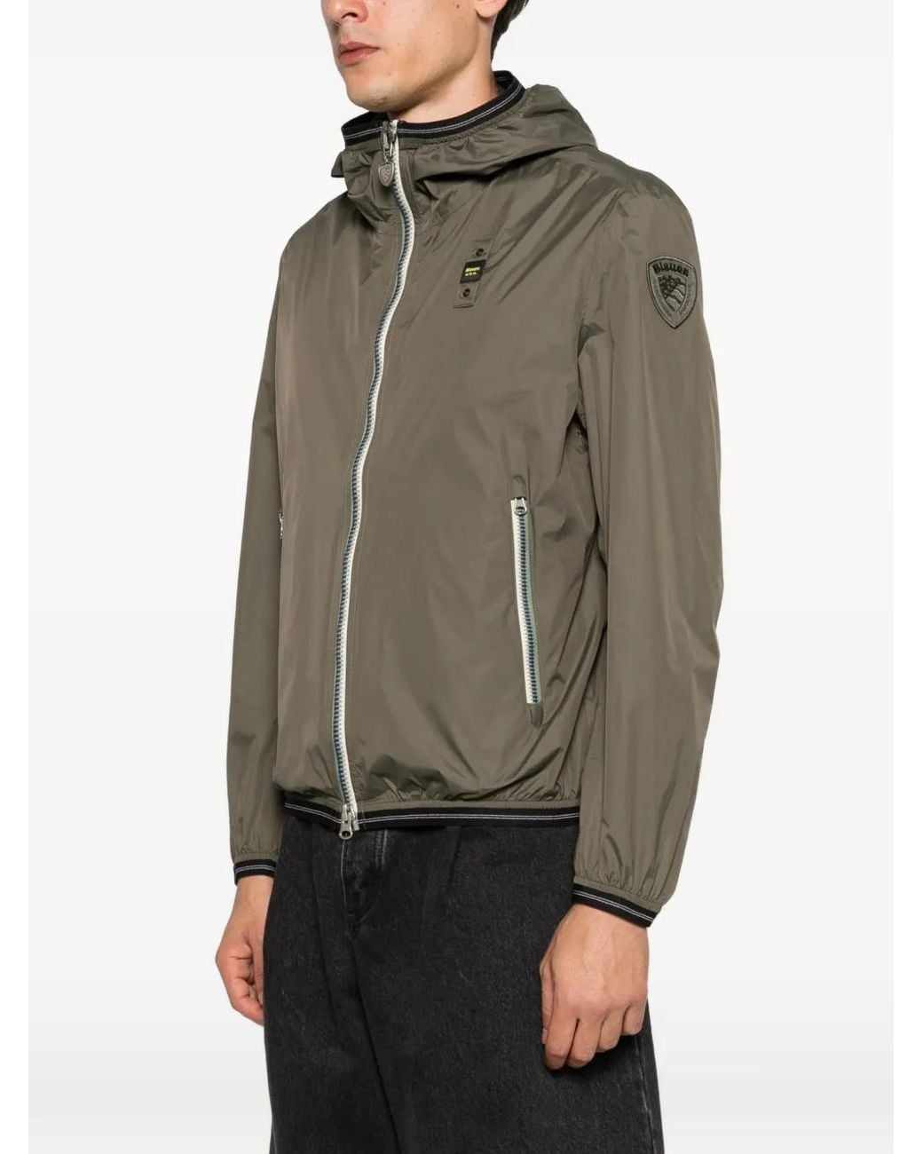 Blauer Brown Veste À Fermeture Zippée for men