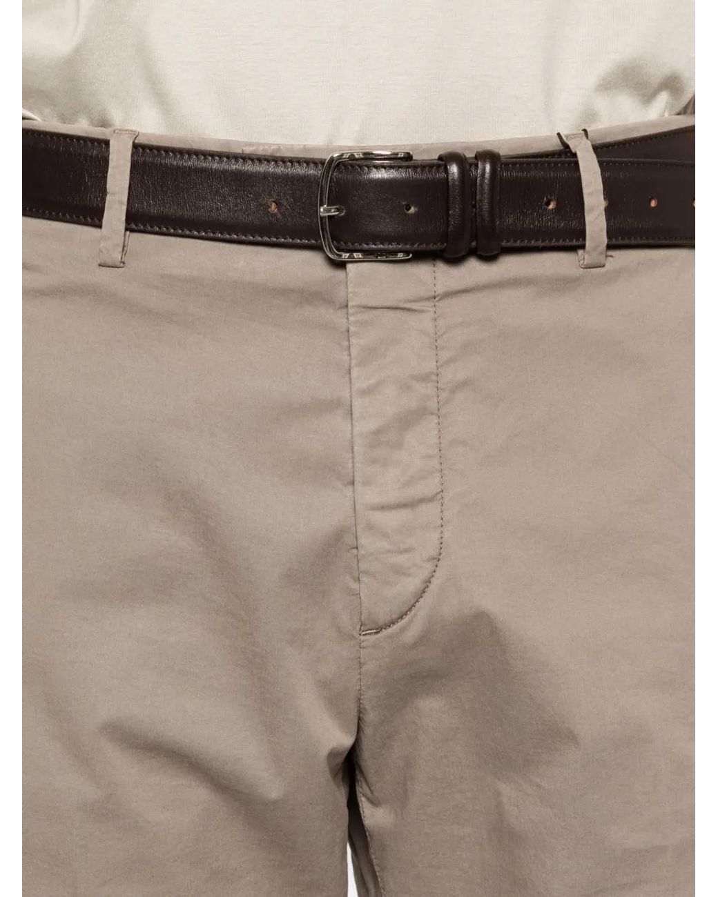 Pantalones Cortos Con Dobladillo Vuelto Corneliani de hombre de color Gray
