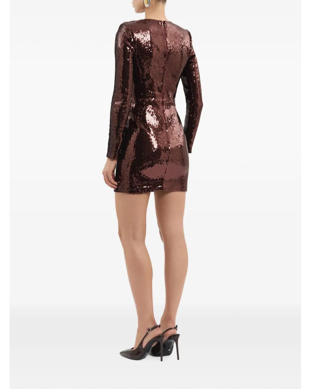 Rebecca Vallance Purple Glimmer Mini Dress