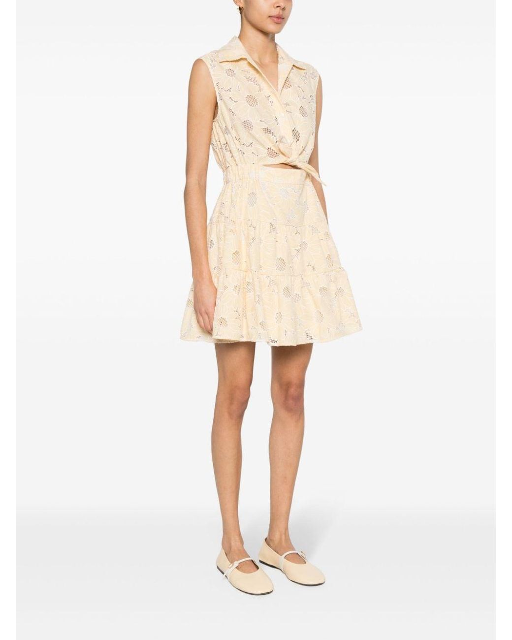 sandro short broderie anglaise dress Sandro Danie Broderie Anglaise Mini Dress