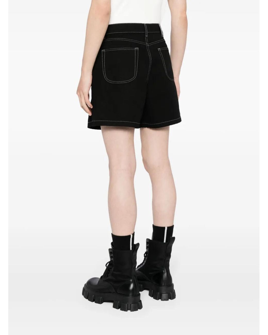 Off-White c/o Virgil Abloh Black Denim Shorts for men