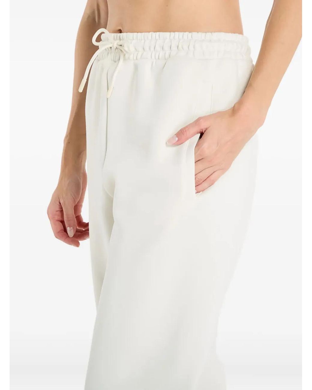 Adidas White X Stella Mccartney Drawstring Tracksuit Bottoms