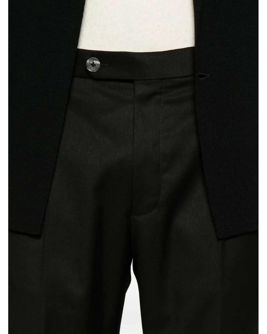 GTA Black Pantalon À Plis Marqués Et Ourlets À Revers Luca for men