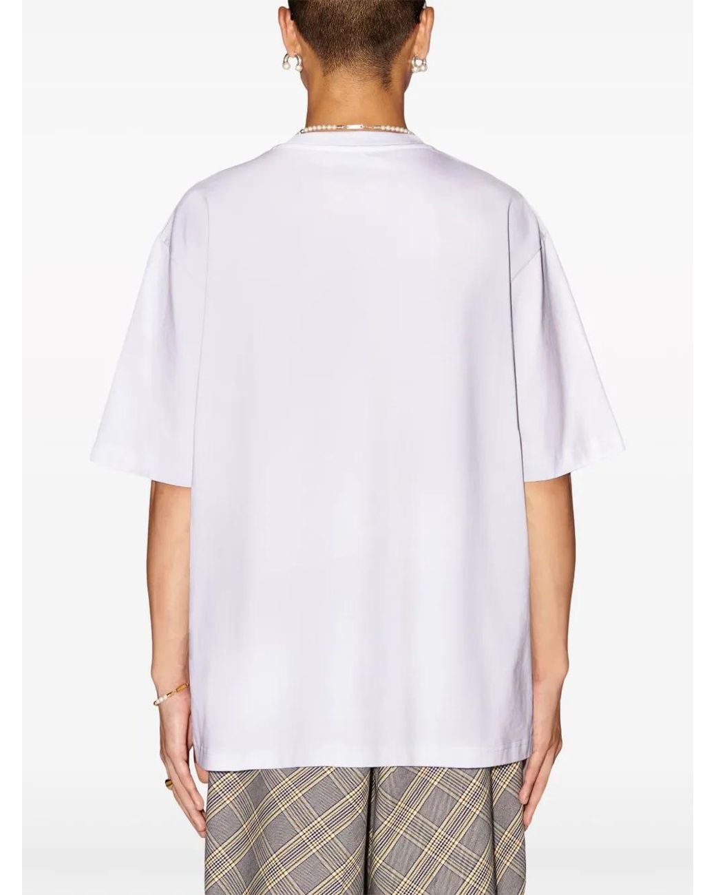 Ambush T-Shirt Aus Bio-Baumwolle Mit Logo-Print in White für Herren