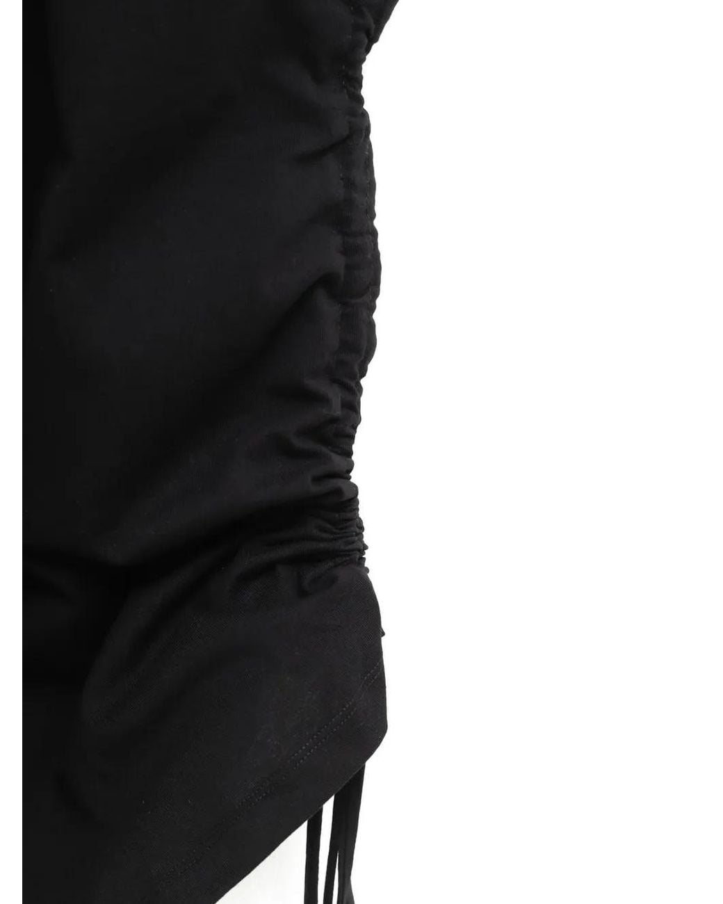 Baserange Black Drawstring Dress
