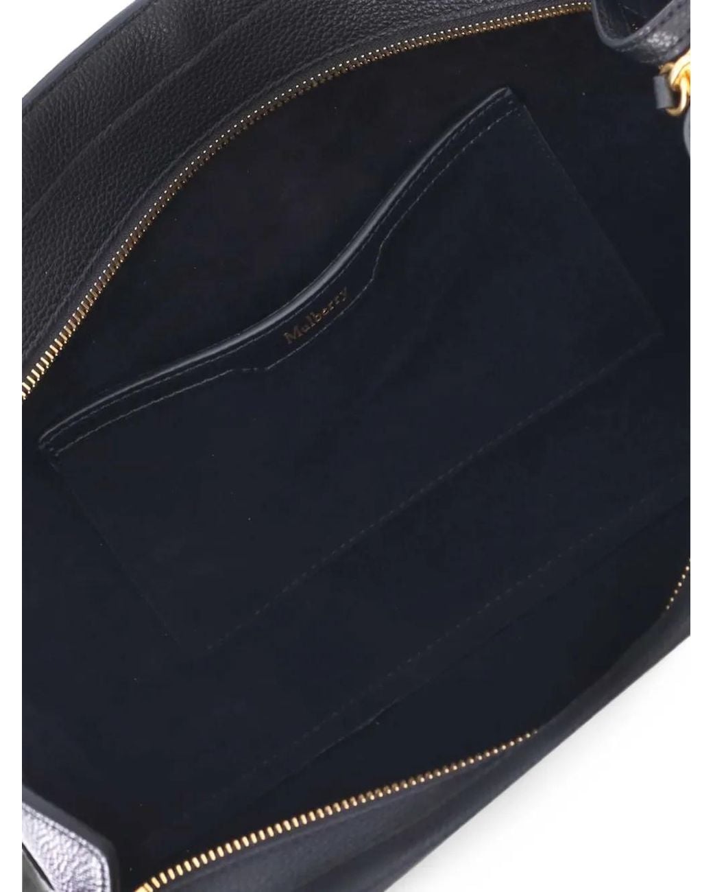 Mulberry Black Bayswater Small Grained Tote Bag