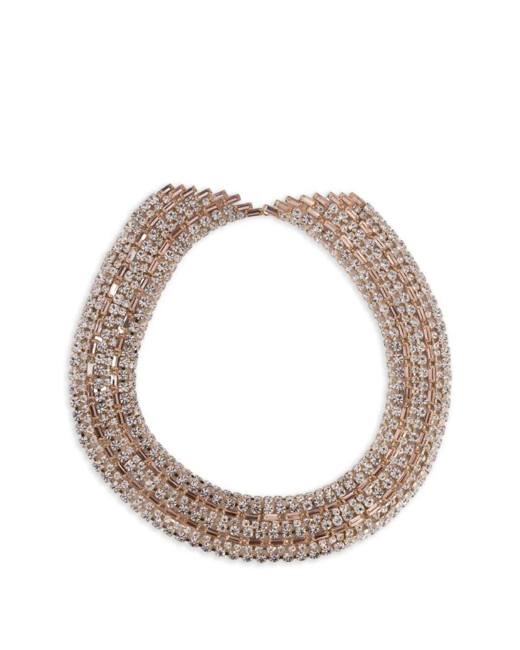 Rosantica White Amarena Embellished Necklace