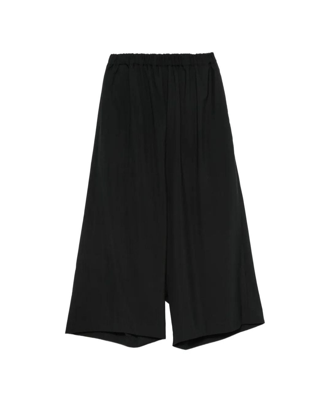 Comme des Garçons Black Elasticated-Waistband Cropped Trousers