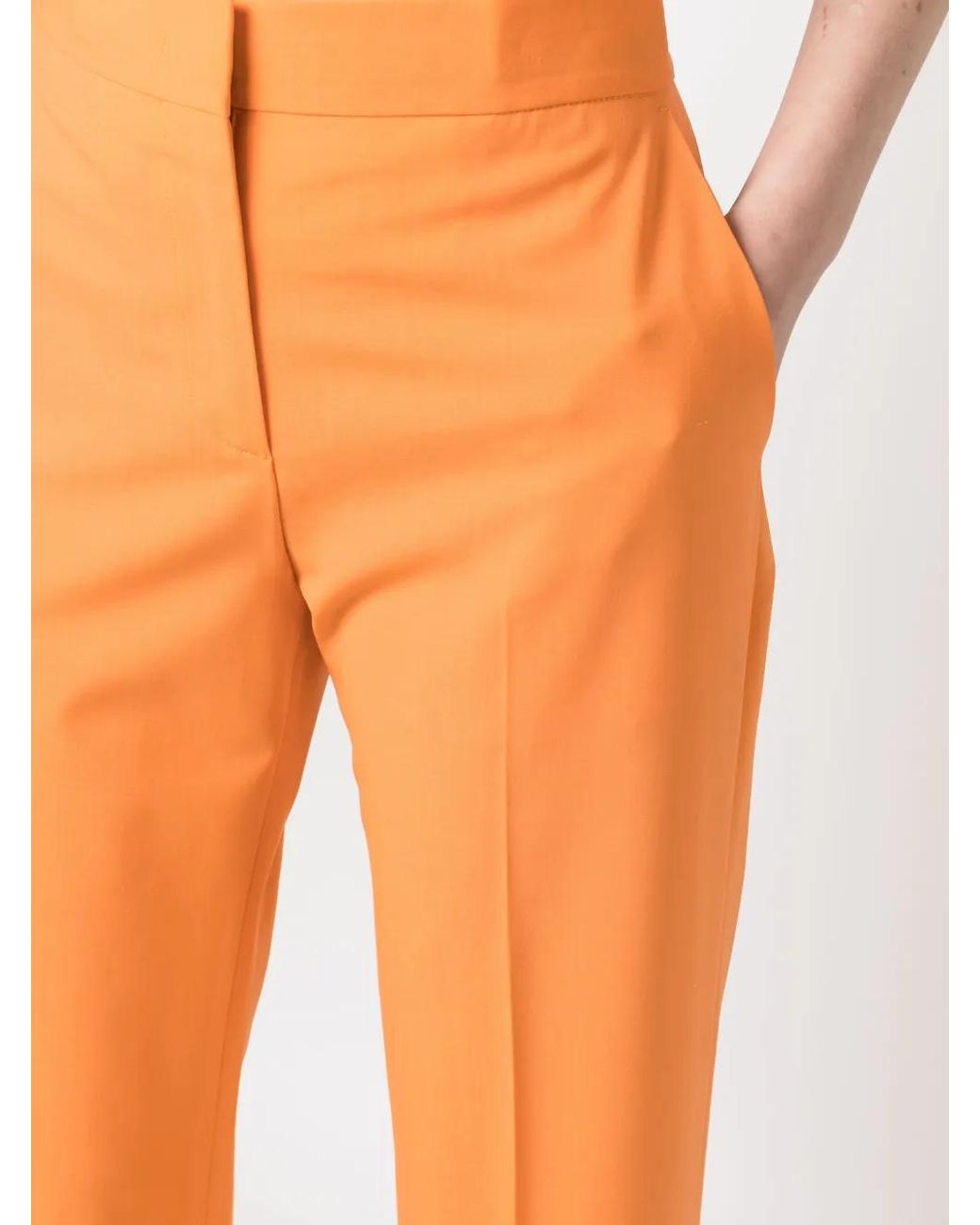 Pantalones Rectos MSGM de color Orange