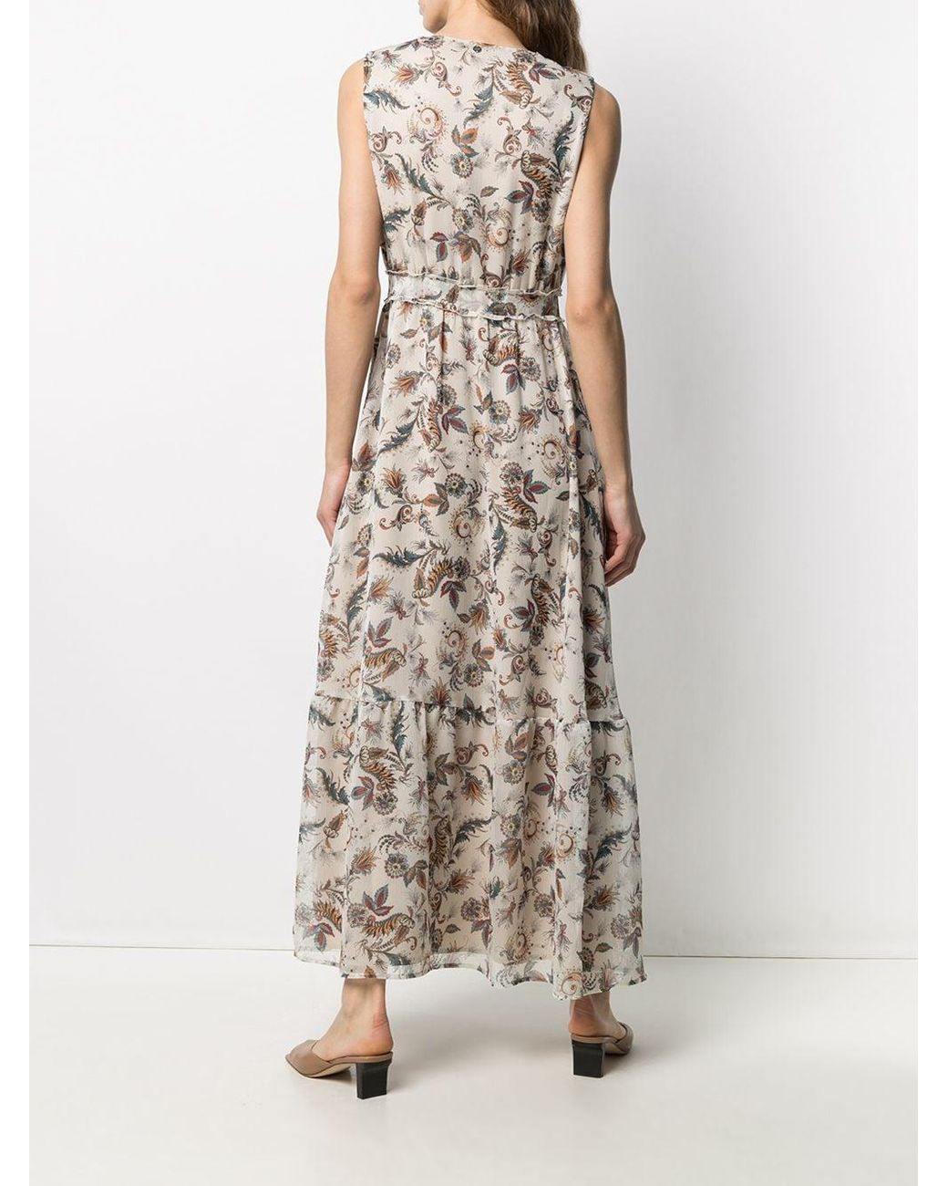 Asymmetrisches Kleid mit Paisley-Print Farfetch Damen Kleidung Kleider Asymmetrische Kleider 