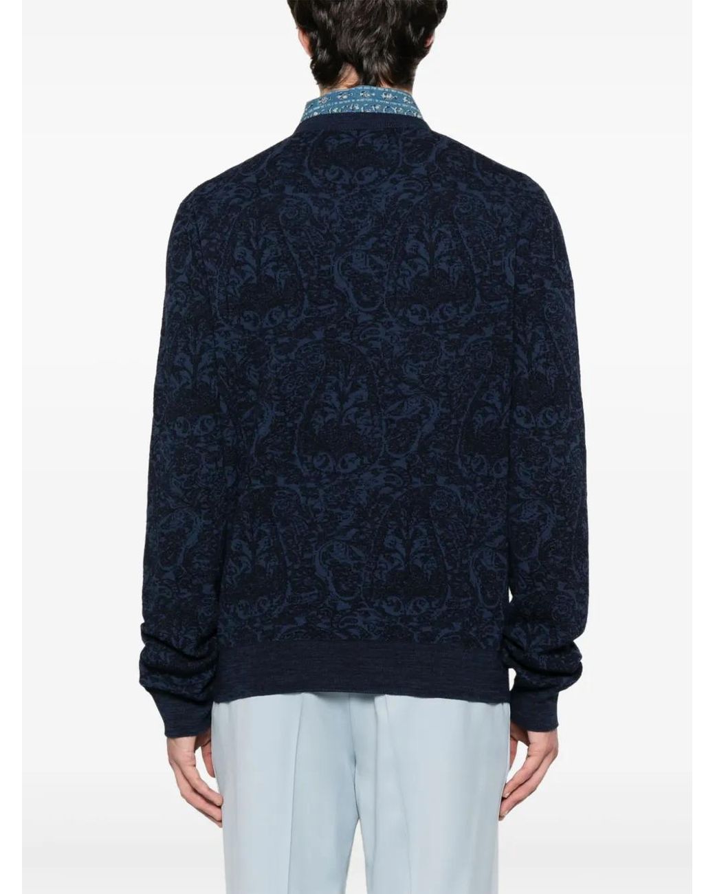 Etro Blue Sweater for men