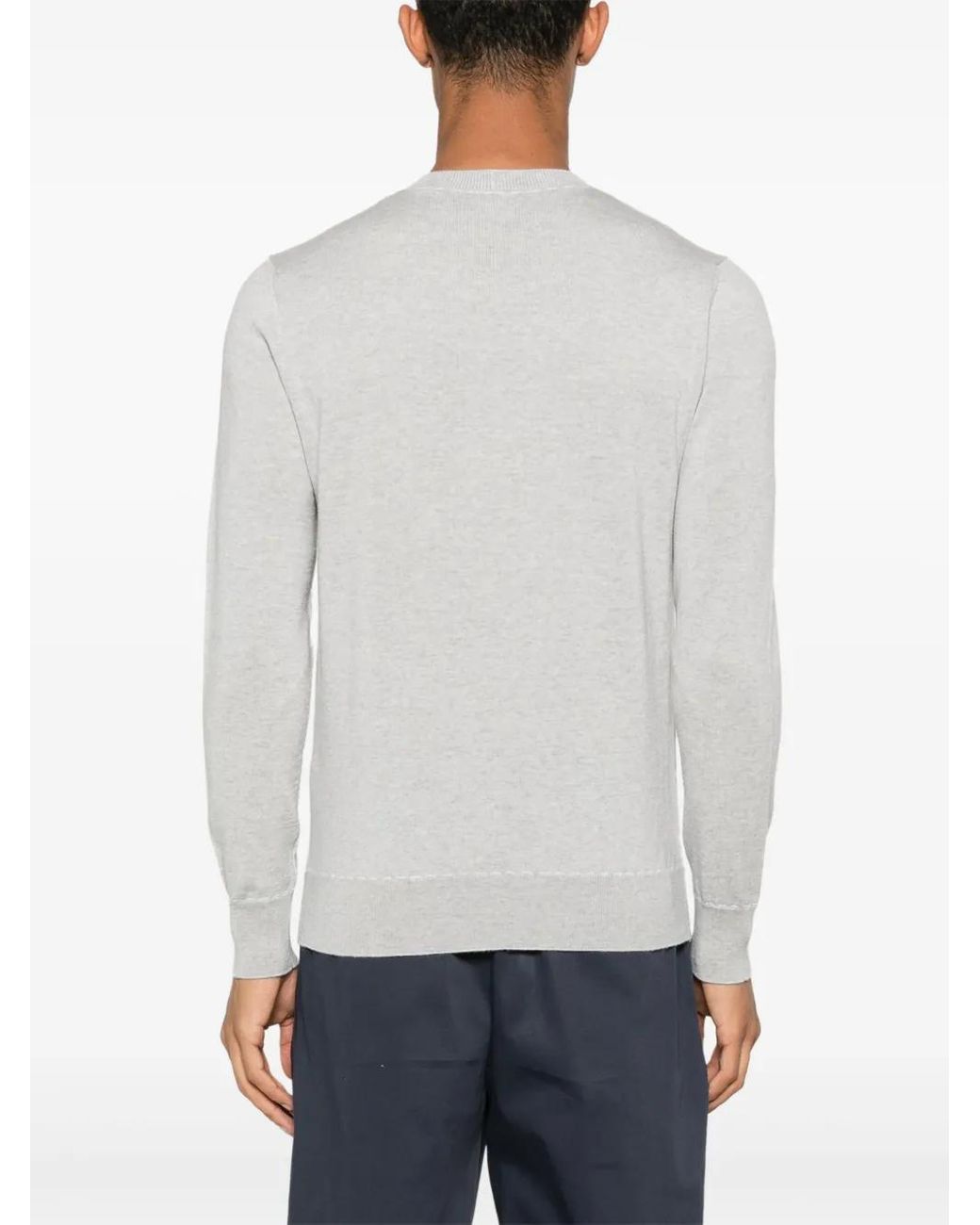 Eleventy Klassischer Pullover in White für Herren