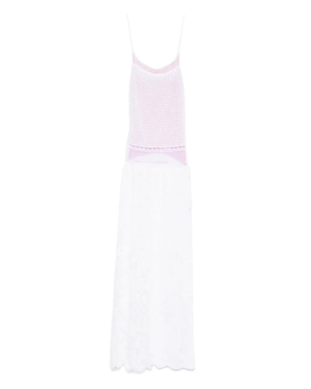 Robe Delicate À Coupe Longue Roberta Einer en coloris White