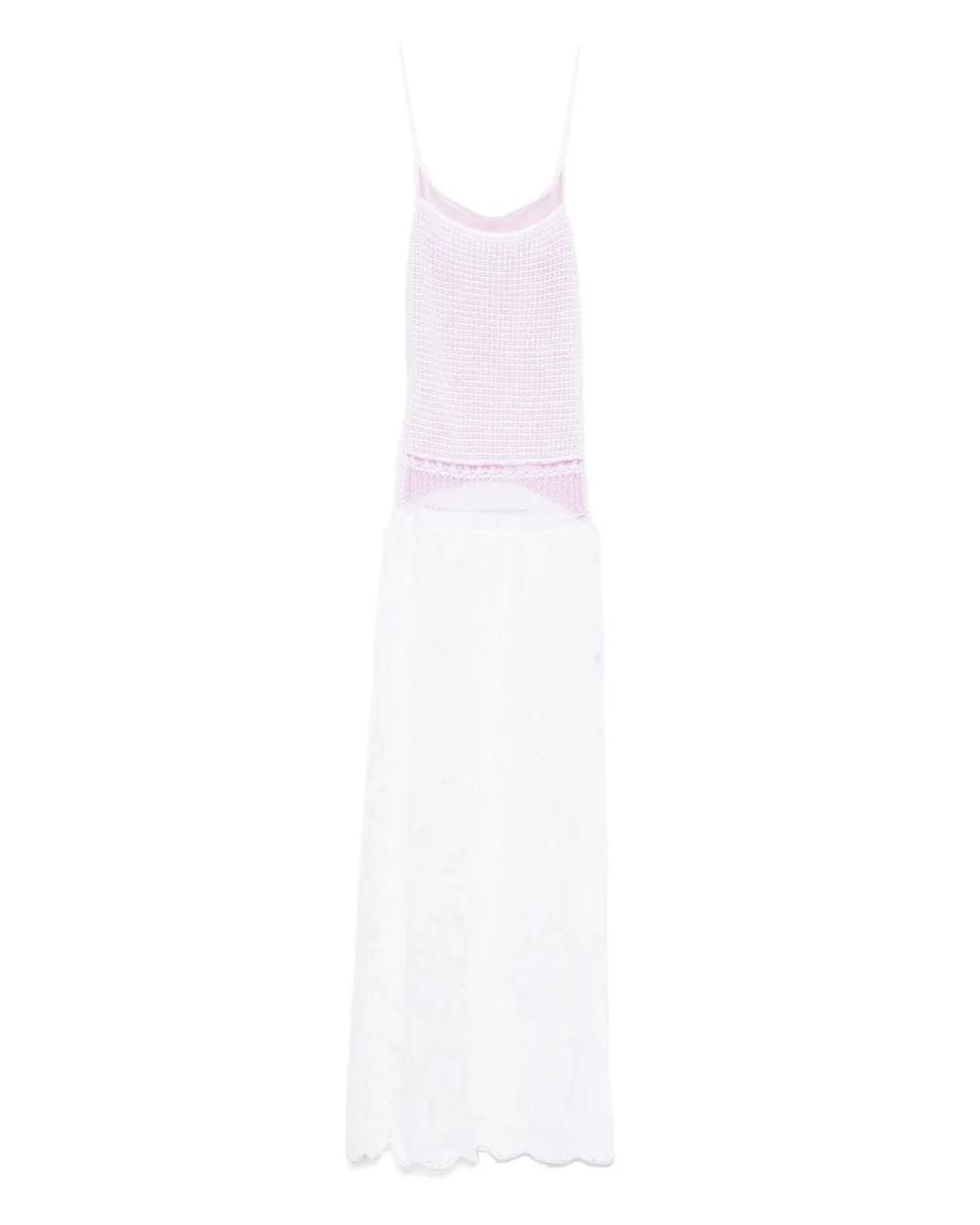 Roberta Einer White Delicate Maxi Dress