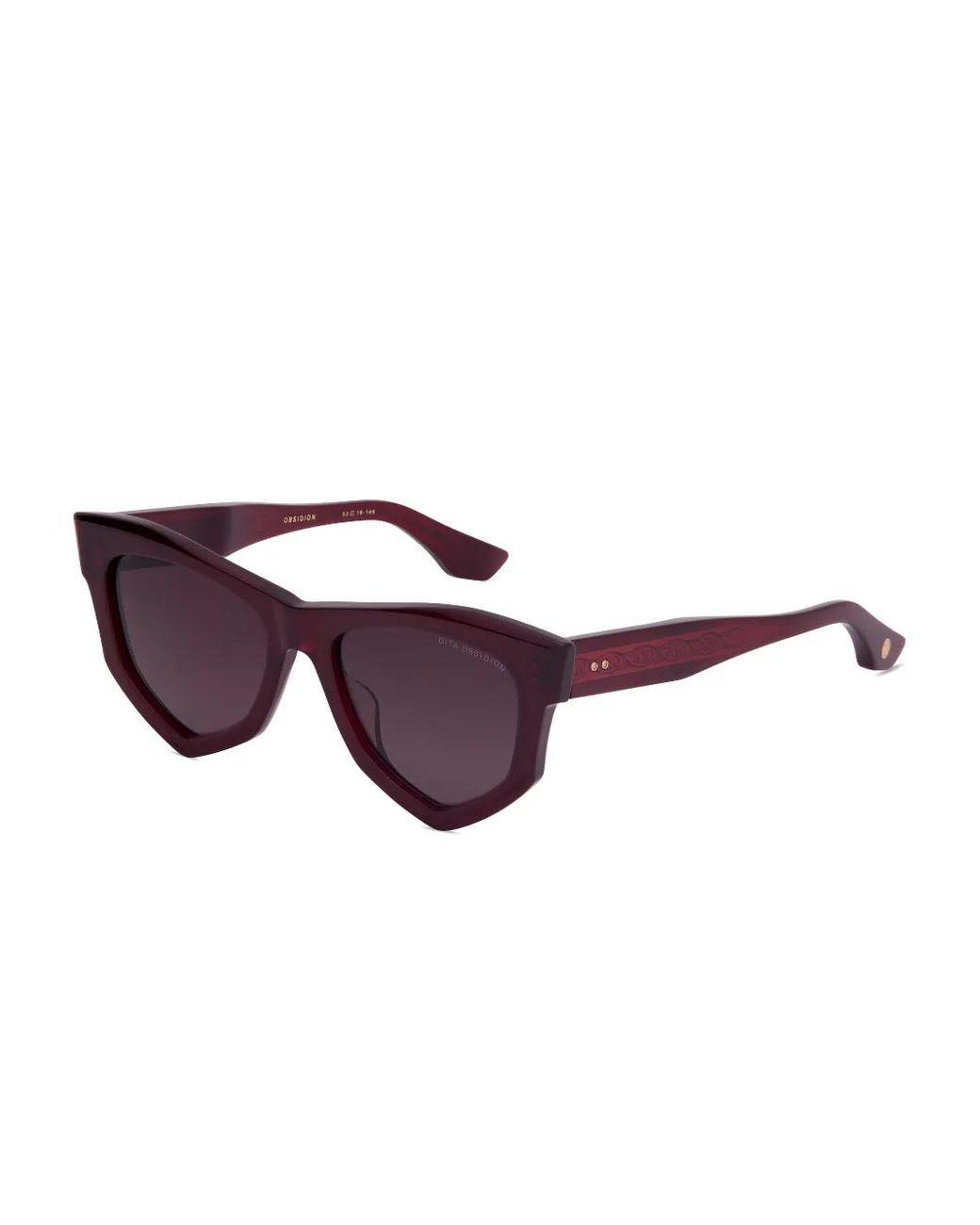 Dita Eyewear Purple Obsidion Geometric-Frame Sunglasses