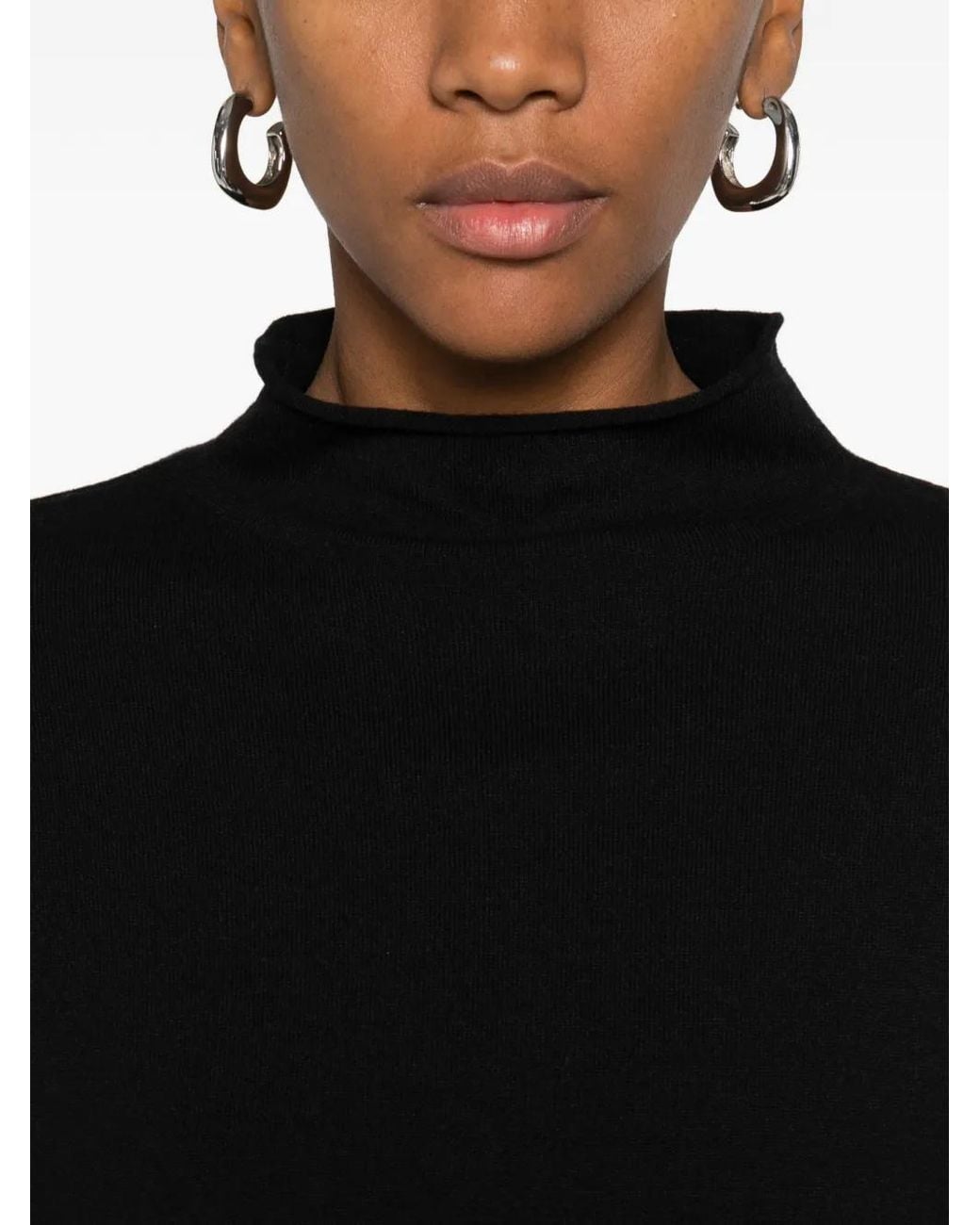 Marc O' Polo Black Mock-Neck Sweater