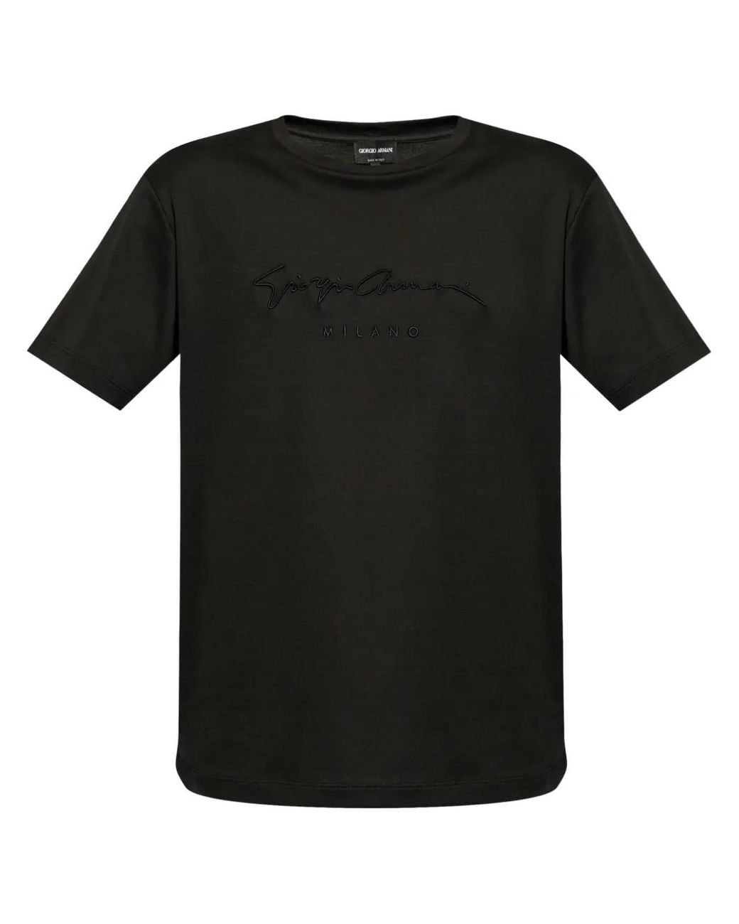 Giorgio Armani Black Tshirt Clothing for men