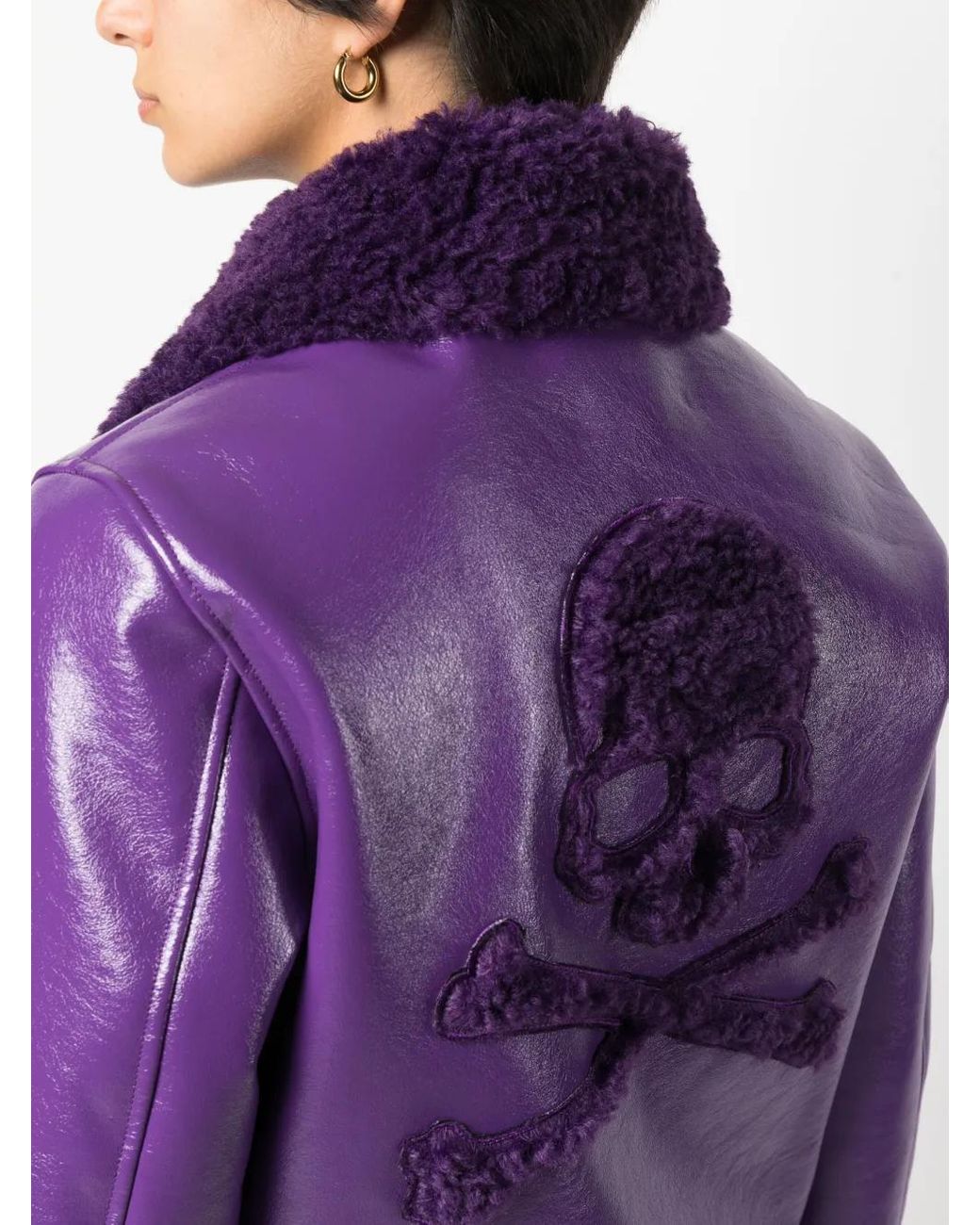 Philipp Plein Tweed Jack in het Purple