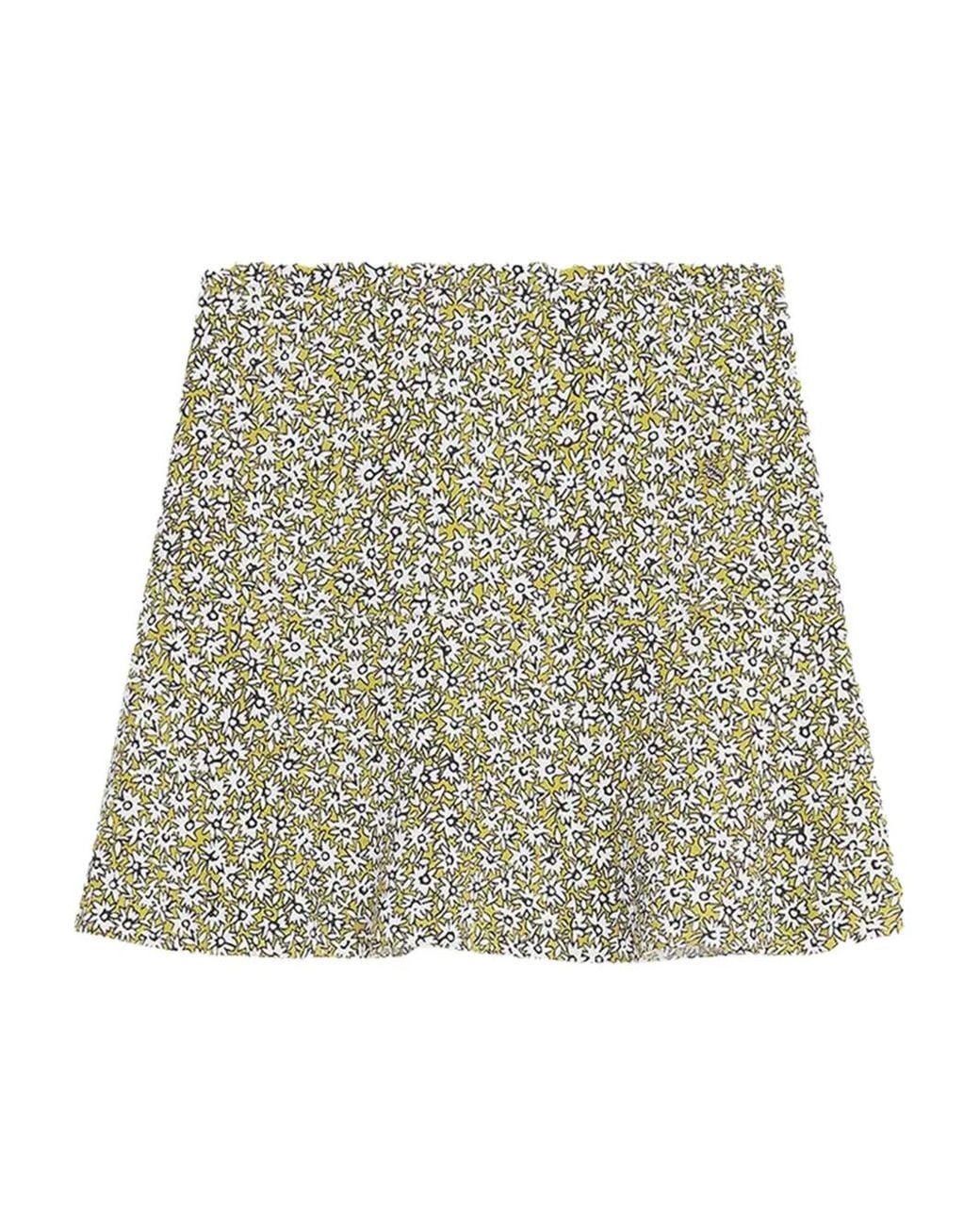 Maison Kitsuné Godet Mini-Rok in het Natural