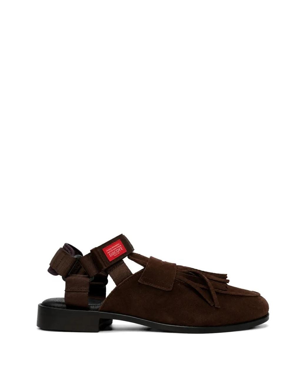 Bed J.w. Ford Brown Loafer-Style Leather Sandals for men