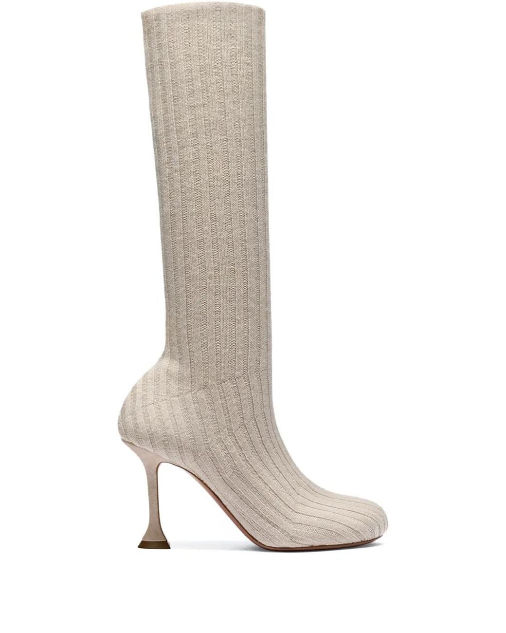 AMINA MUADDI White 90Mm Veneda Boots