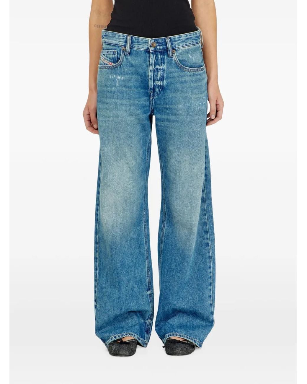 DIESEL Blue Relaxed Jeans Regular-Waist 1990 D-Waigee