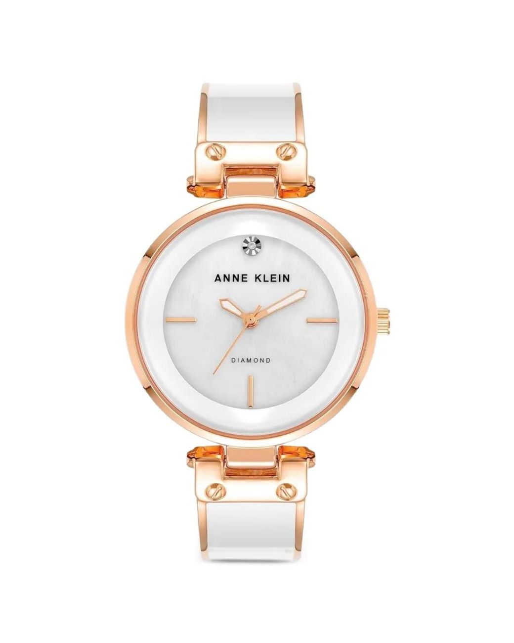 Anne Klein Metallic Montre À Détail De Logo Mm