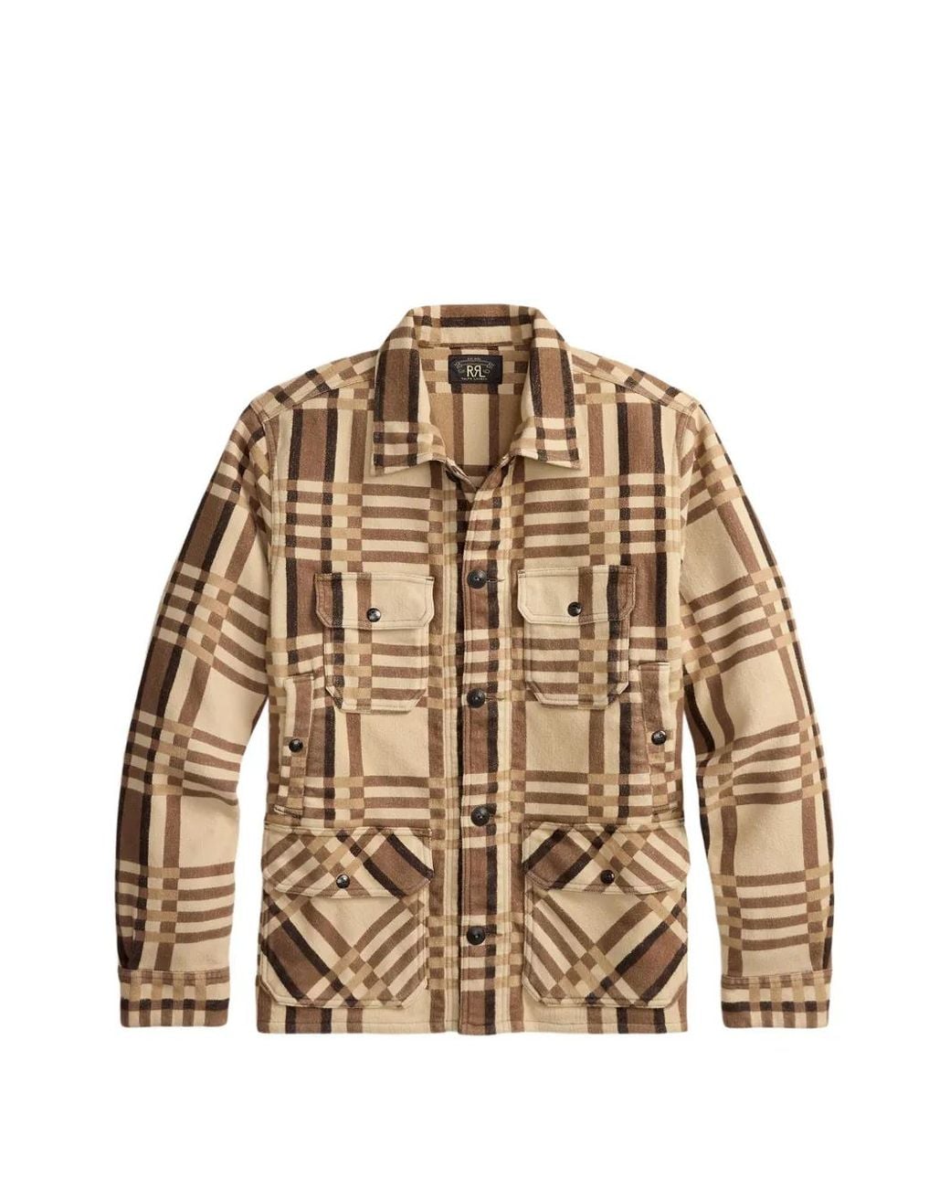 RRL Geruit Overhemd in het Metallic voor heren