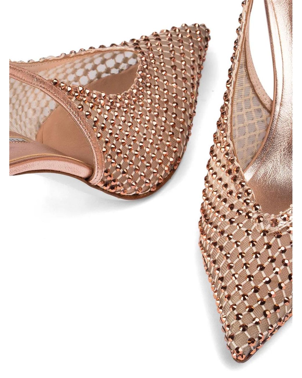 Le Silla Pink Gilda Crystal-Embellished Heeled Pumps