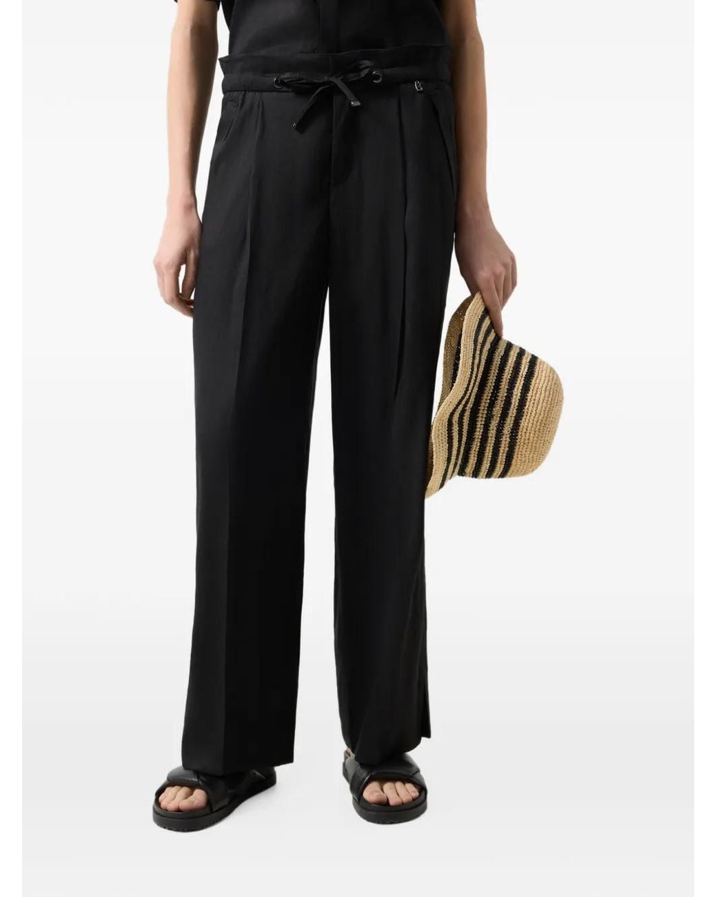 Bogner Black Candy Drawstring Trousers