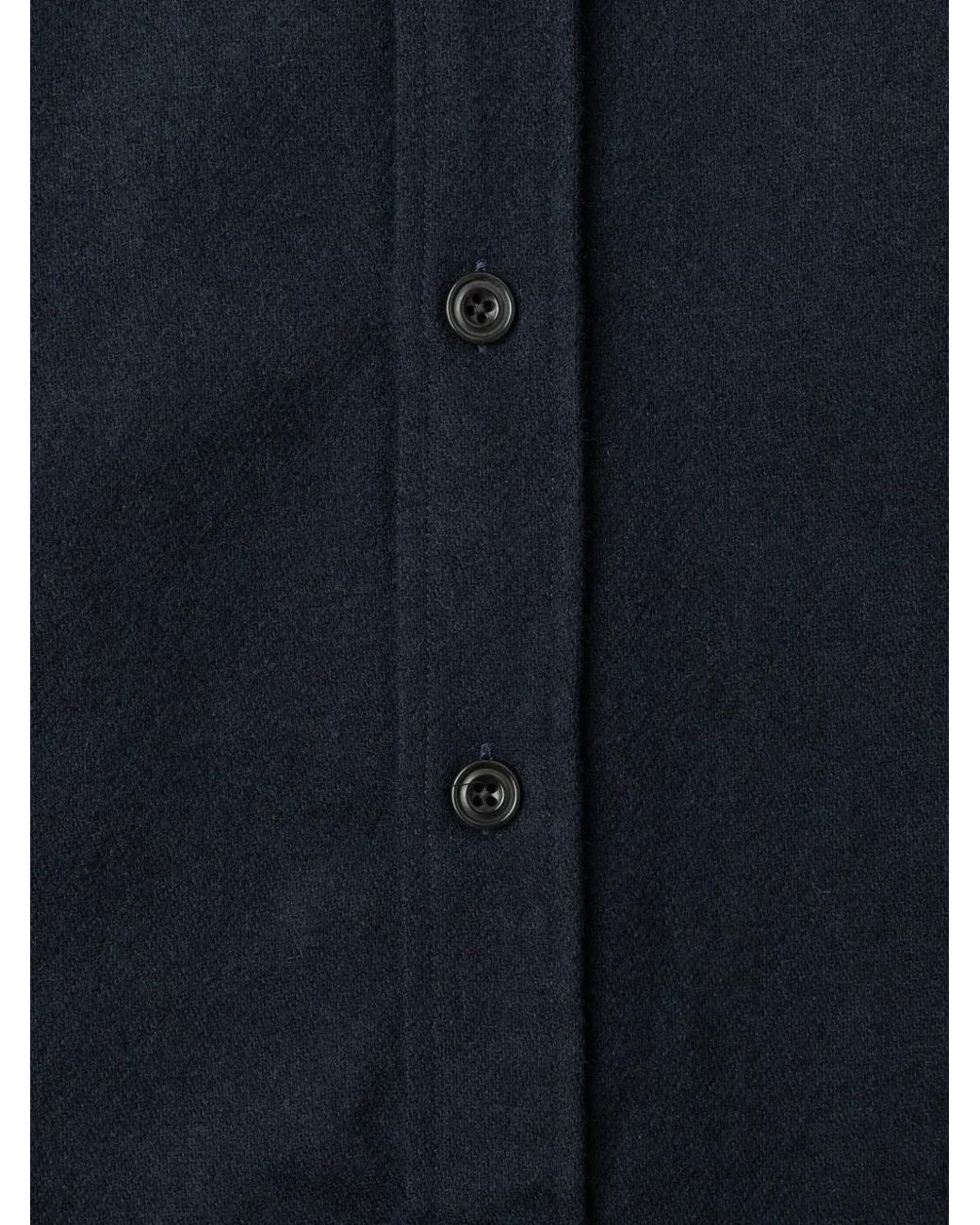 Hartford Blue Percey Button-Down Overshirt for men