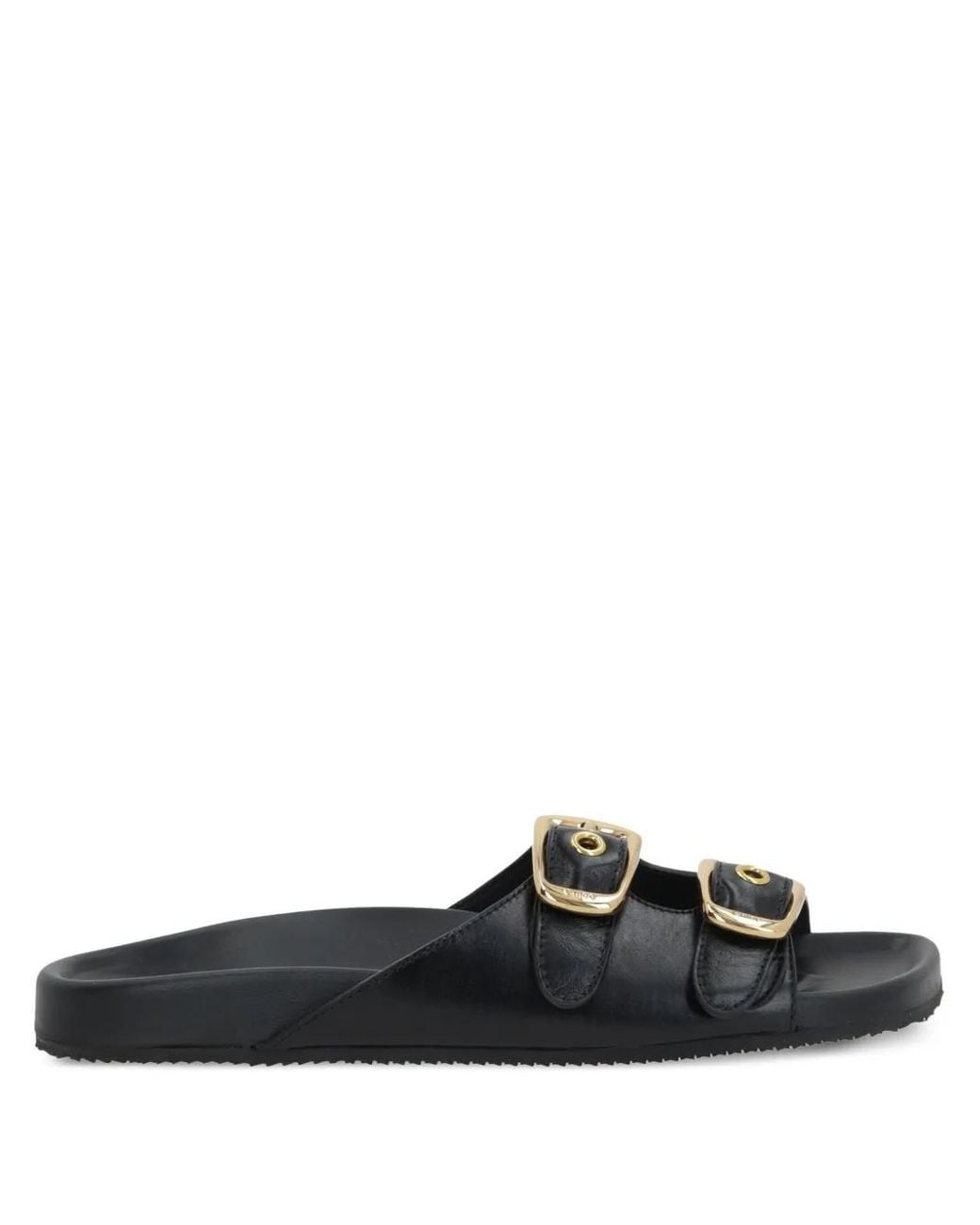 Chloé Black Polly Leather Sandals