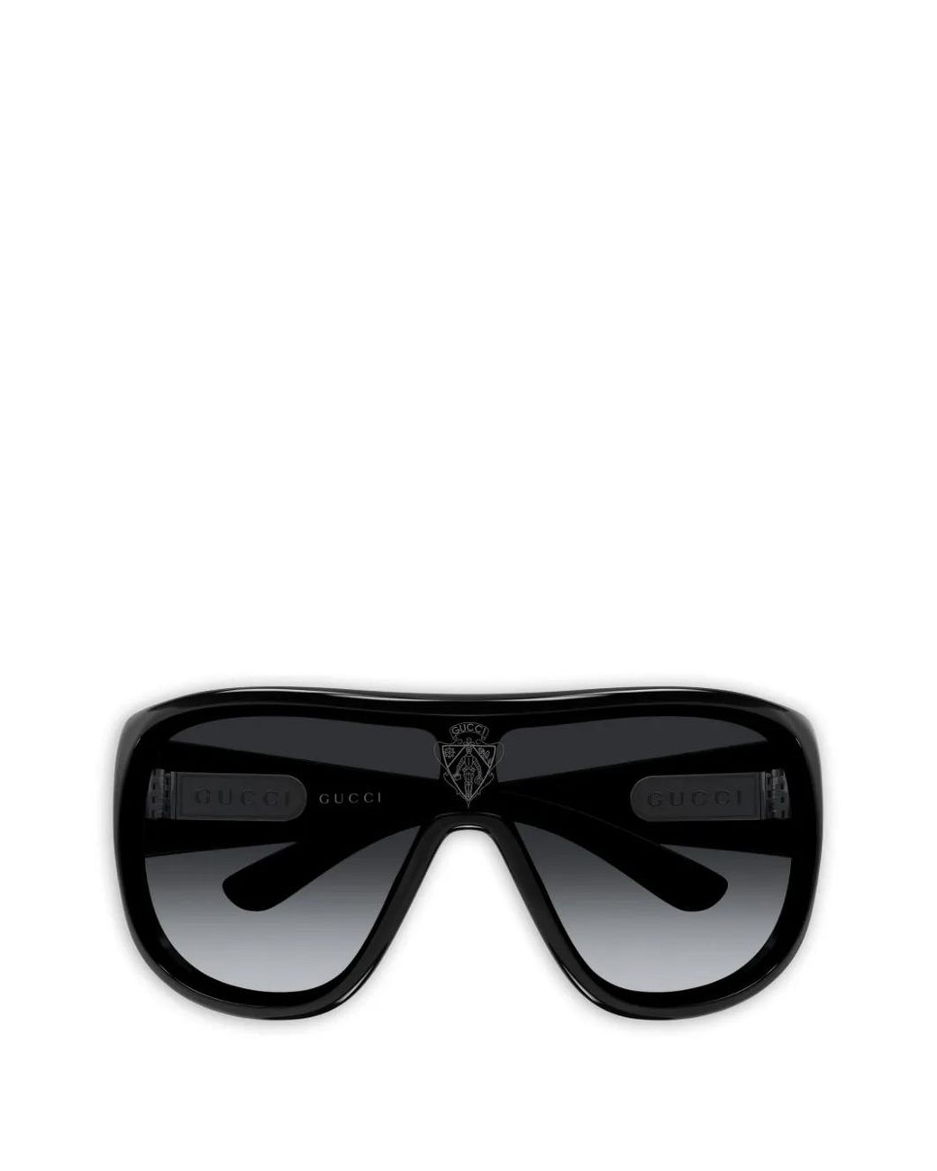 Gucci Black Mask Oversized-Frame Sunglasses